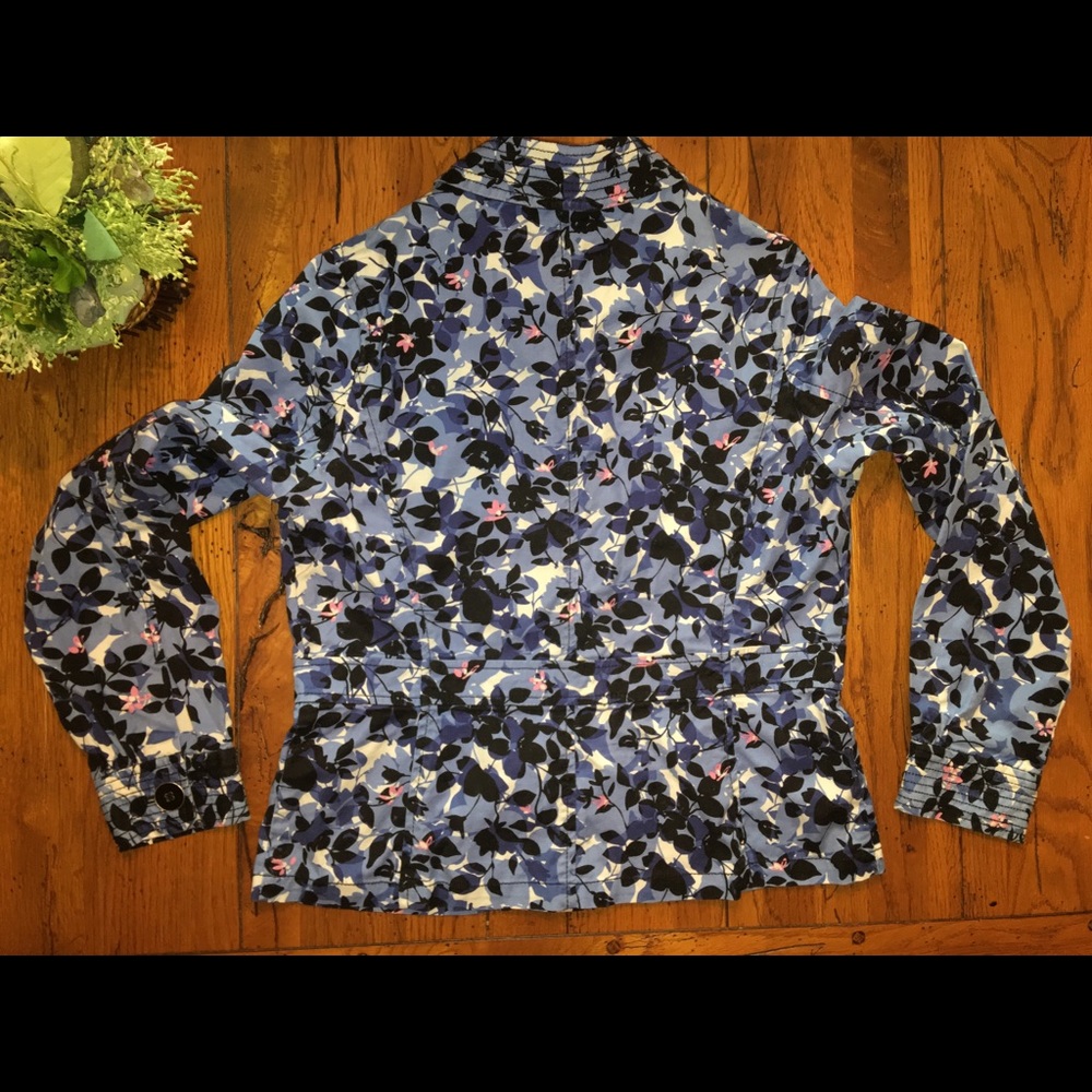🌸Charter Club floral cotton lightweight jacket